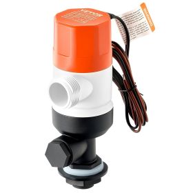 Livewell Pump for Boat 12V 800 GPH Livewell Aerator Pump Straight 2 Inlets