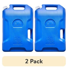 (2 pack) Igloo 6 Gallon Camping Water Storage Container, Blue