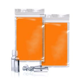 Reclosable Zipper Bags 4 x 6 Inches. 1000 Pack Orange Block Plastic Jewelry Bags with Zipper Closure. 2 Mil Clear Zip Poly Bags Reclosable. Water