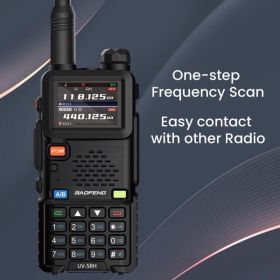 BAOFENG Radios 5RH 10W(Upgrade of UV-5R) Walkie Talkie Radio, GMRS Handheld Ham Radio Long Range, Multi Band Rechargeable Two Way Radio with NOAA