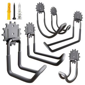 Metal garden hose rack, wall-mounted storage rack, water pipe storage hanger, household hanging decorative garden hose rack