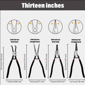 13 Inch Snap Spring Pliers 4-piece Set SKQ-013 (Option: SKQ013)