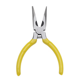 Gades 5-Inch Pointed Nose Pliers- Precision Tool For Delicate Tasks (Color: Yellow)