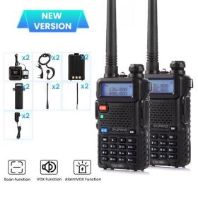 BAOFENG Radio Portable Walkie Talkie UV-5R, Handheld Ham Radio Long Range High Power (Color: as picture)